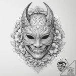 Tattoo sketch masquerade mask tattoo, concept… – tattoo sketch (№1759860282_0, 07.10.2025 18:04) — tattoovalue.net