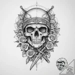 Tattoo sketch soldier with a scissors, tattoo… – tattoo sketch (№1759861147_0, 07.10.2025 18:19) — tattoovalue.net