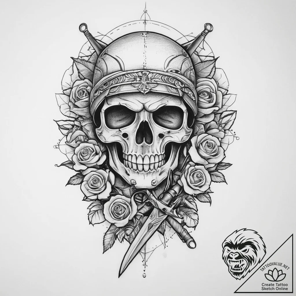 Tattoo sketch soldier with a scissors, tattoo... - tattoo sketch (№1759861147_0, 07.10.2025 18:19) — tattoovalue.net