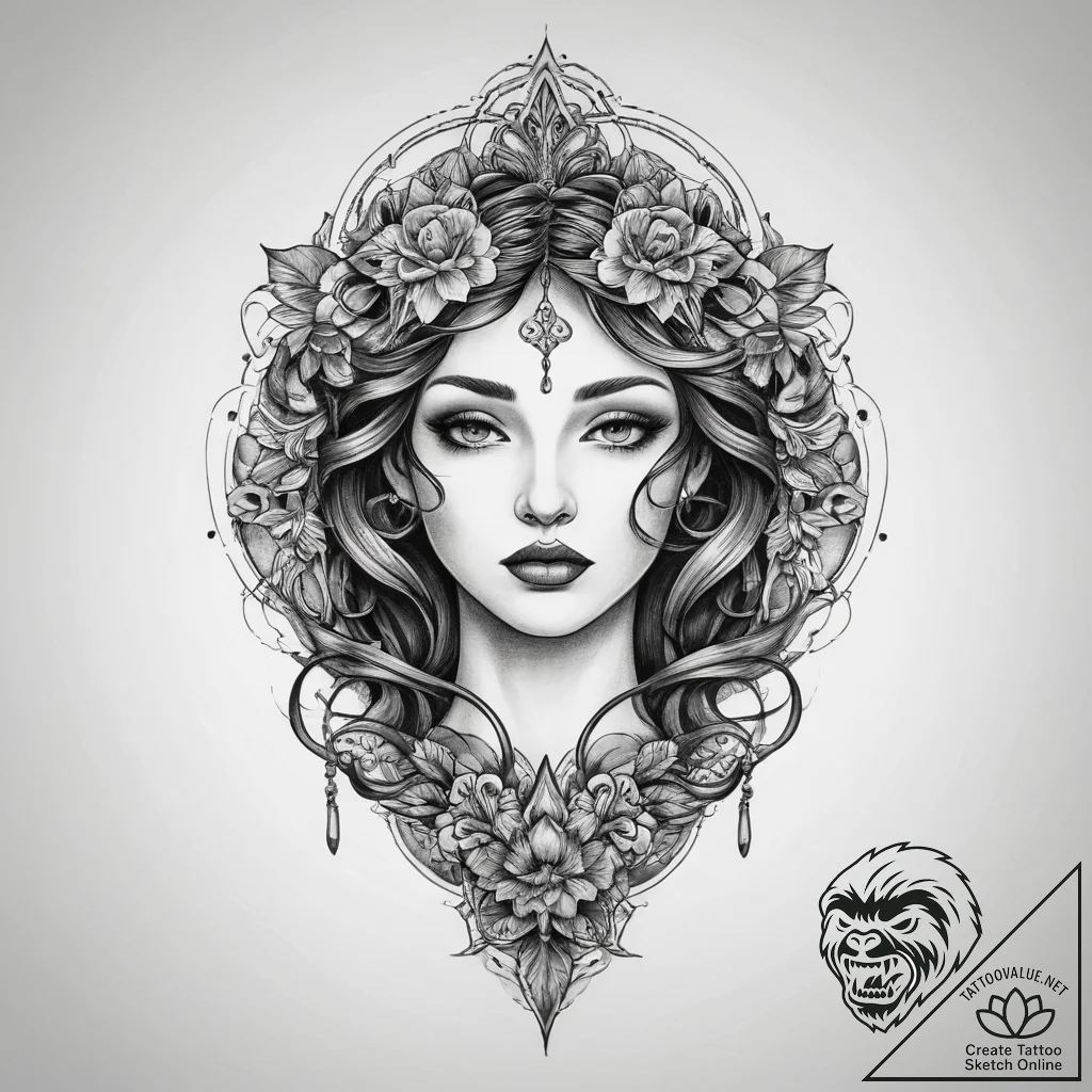 Tattoo sketch desire, artistic tattoo sketch,... - tattoo sketch (№1759862227_0, 07.10.2025 18:37) — tattoovalue.net