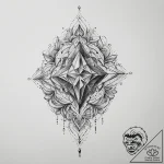 Tattoo sketch crystal, tattoo line art, fine… – tattoo sketch (№1759863744_0, 07.10.2025 19:02) — tattoovalue.net