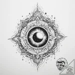 Tattoo sketch cosmic essence – tattoo sketch (№1759863959_0, 07.10.2025 19:05) — tattoovalue.net