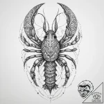 Tattoo sketch crayfish, ink illustration for… – tattoo sketch (№1759864174_0, 07.10.2025 19:09) — tattoovalue.net