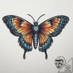 Tattoo sketch pantry moth, tattoo flash sheet… – tattoo sketch (№1759864822_0, 07.10.2025 19:20) — tattoovalue.net
