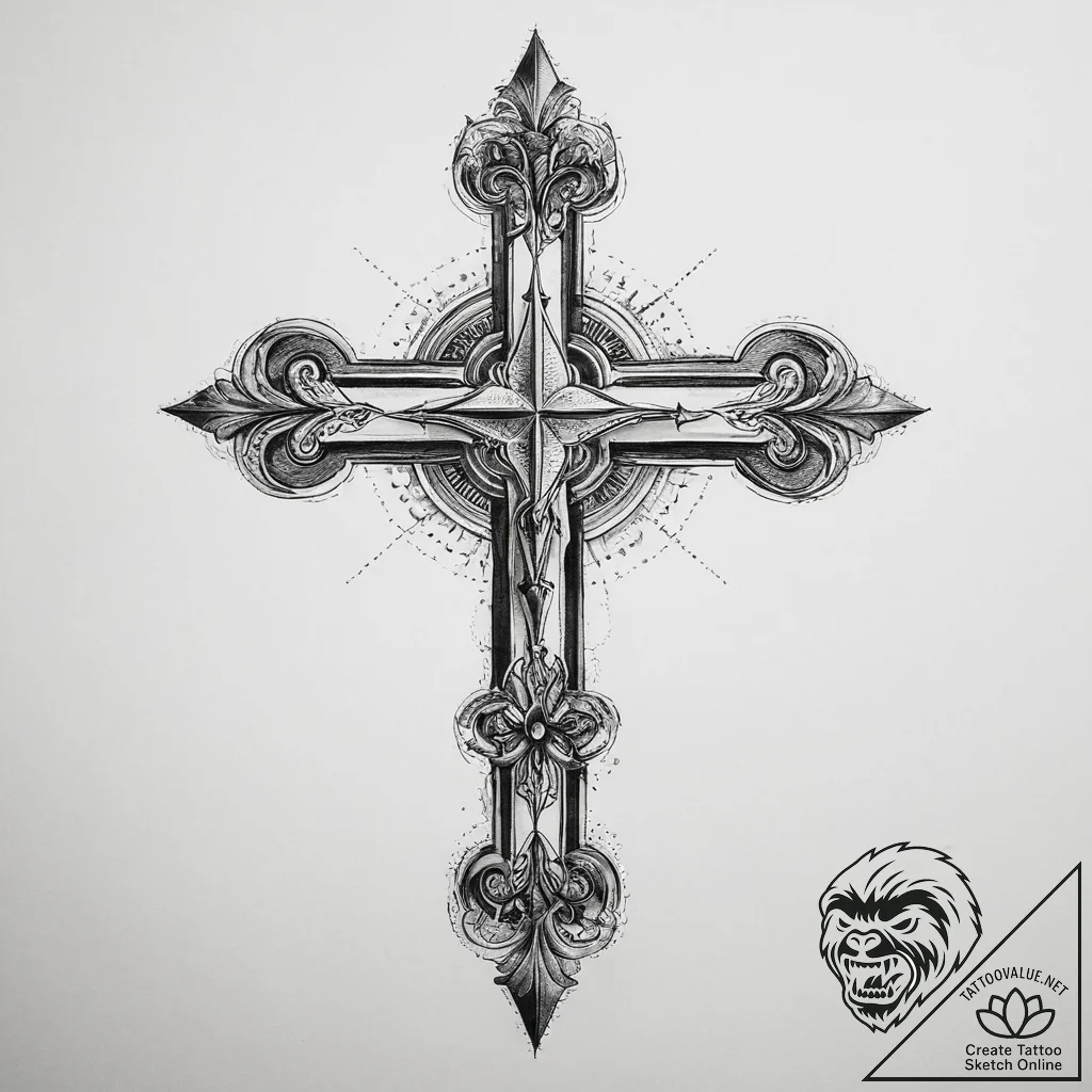 Tattoo sketch omega, concept art for tattoo,... - tattoo sketch (№1759865687_0, 07.10.2025 19:34) — tattoovalue.net