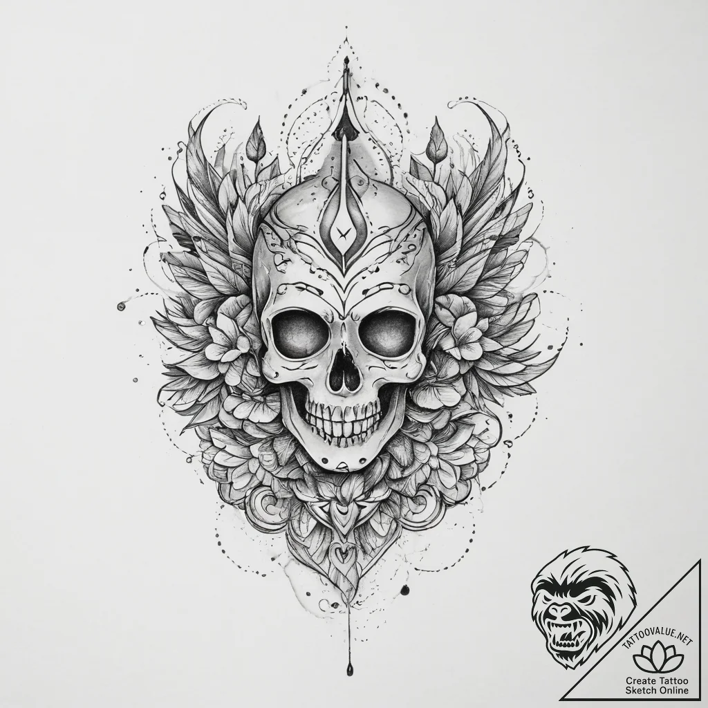 Tattoo sketch jay, concept art for tattoo, on... - tattoo sketch (№1759865903_0, 07.10.2025 19:38) — tattoovalue.net