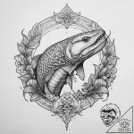 Tattoo sketch lungfish, concept art for tatto… – tattoo sketch (№1759866550_0, 07.10.2025 19:49) — tattoovalue.net