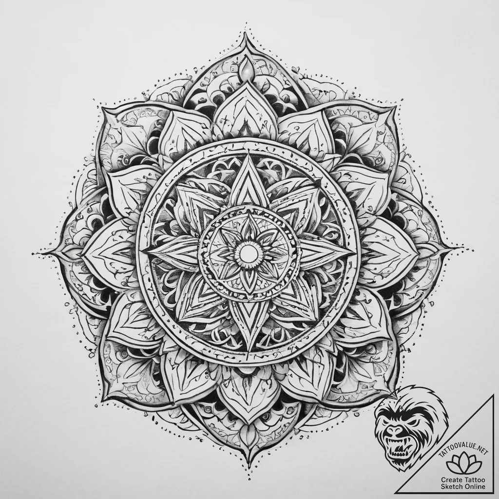 Tattoo sketch sacred rite, artistic tattoo sk... - tattoo sketch (№1759868301_0, 07.10.2025 20:18) — tattoovalue.net