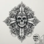 Tattoo sketch sacred pain, tattoo flash sheet… – tattoo sketch (№1759868948_0, 07.10.2025 20:29) — tattoovalue.net