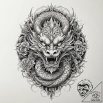 Tattoo sketch chinese dragon from a historica… – tattoo sketch (№1759870246_0, 07.10.2025 20:50) — tattoovalue.net