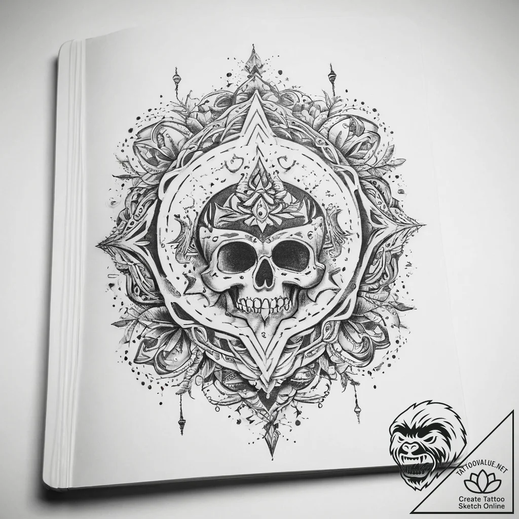 Tattoo sketch open book with a magical glow - tattoo sketch (№1759870892_0, 07.10.2025 21:01) — tattoovalue.net