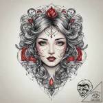 юмор, artistic tattoo sketch, on a clean whit… – tattoo sketch (№1759873495_0, 07.10.2025 21:44) — tattoovalue.net
