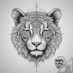 Tattoo sketch embroidery an animal, tattoo fl… – tattoo sketch (№1759876095_0, 07.10.2025 22:28) — tattoovalue.net