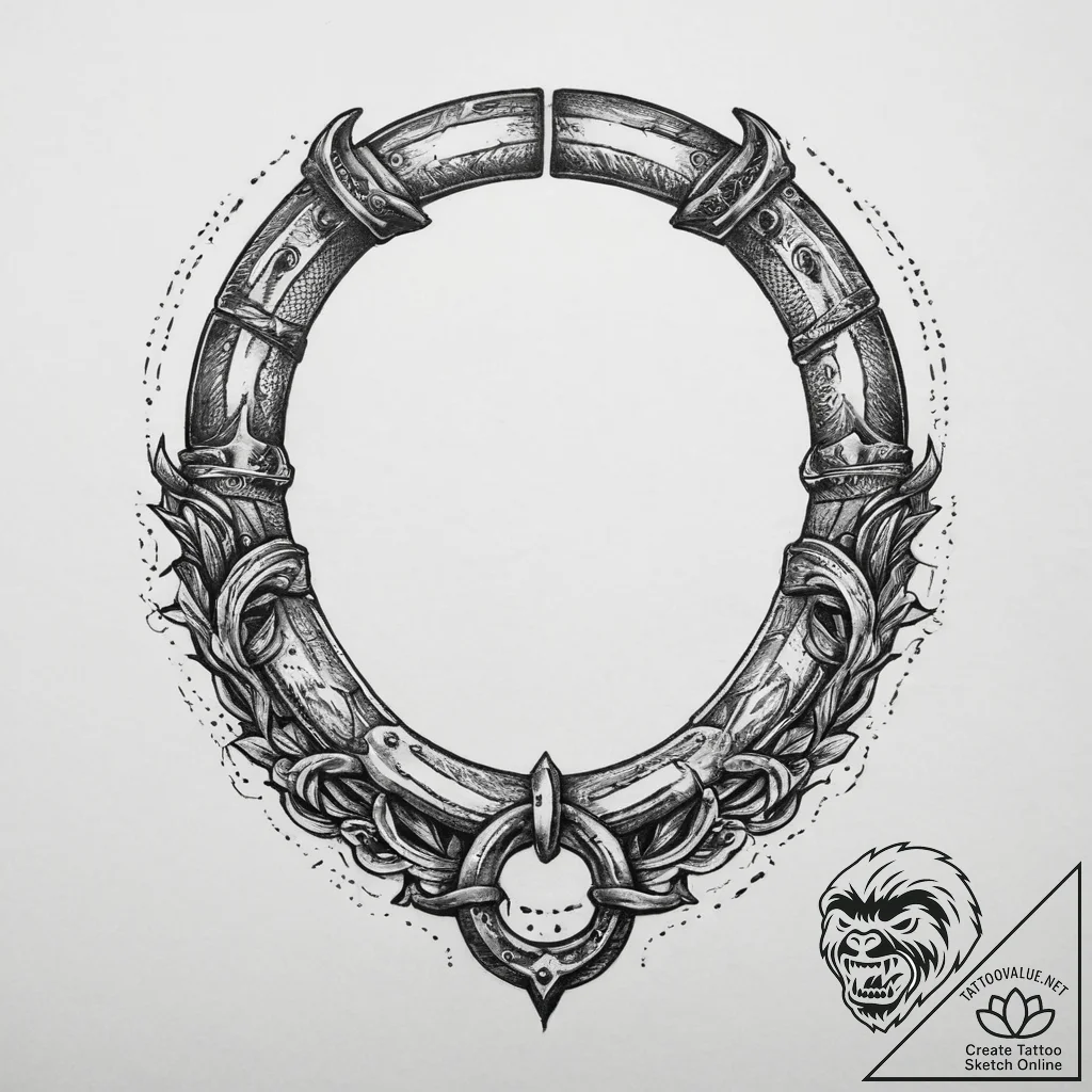 Tattoo sketch blacksmith horseshoe, tattoo fl... - tattoo sketch (№1759876743_0, 07.10.2025 22:39) — tattoovalue.net