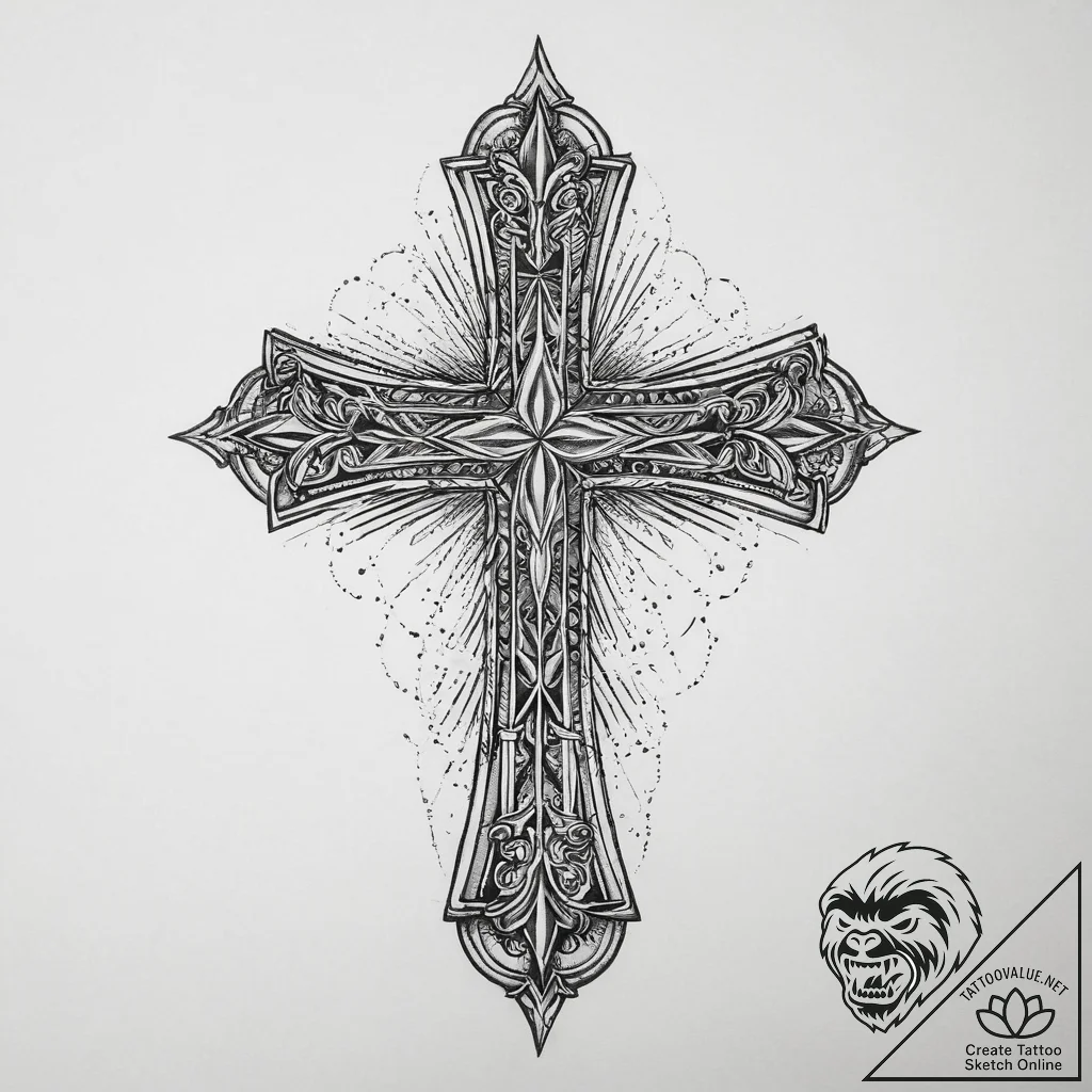 Tattoo sketch a symbolic idea, concept art fo... - tattoo sketch (№1759877174_0, 07.10.2025 22:46) — tattoovalue.net