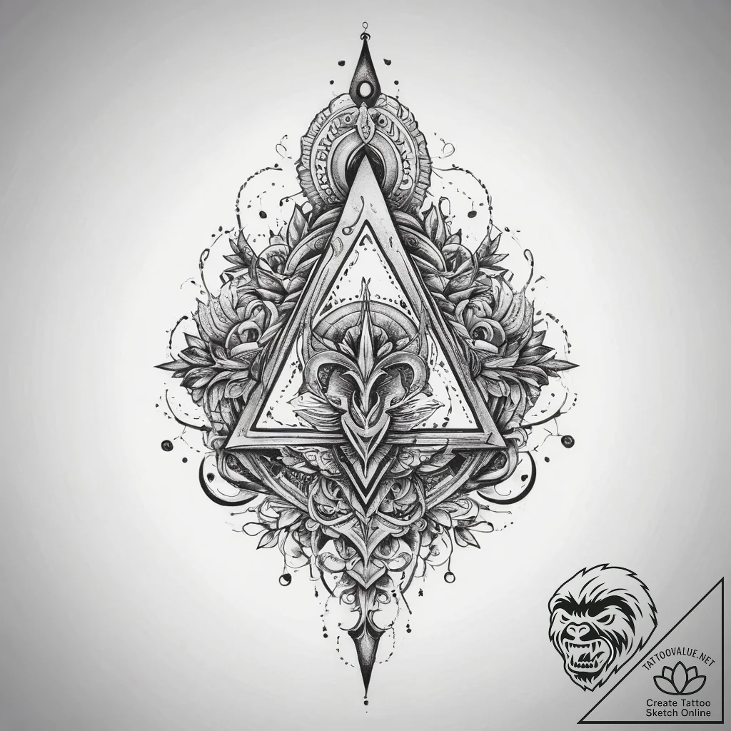 Tattoo sketch magical glyph, artistic tattoo... - tattoo sketch (№1759878038_0, 07.10.2025 23:00) — tattoovalue.net