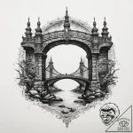 Tattoo sketch spiritual bridge, artistic tatt… – tattoo sketch (№1759880425_0, 07.10.2025 23:40) — tattoovalue.net