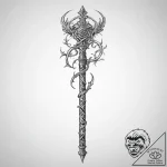 Tattoo sketch walking stick – tattoo sketch (№1759881937_0, 08.10.2025 00:05) — tattoovalue.net