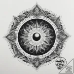 Tattoo sketch узор в виде черной дыры, artist… – tattoo sketch (№1759886474_0, 08.10.2025 01:21) — tattoovalue.net