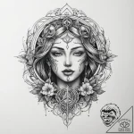 Tattoo sketch mystical peace, tattoo line art… – tattoo sketch (№1759886907_0, 08.10.2025 01:28) — tattoovalue.net