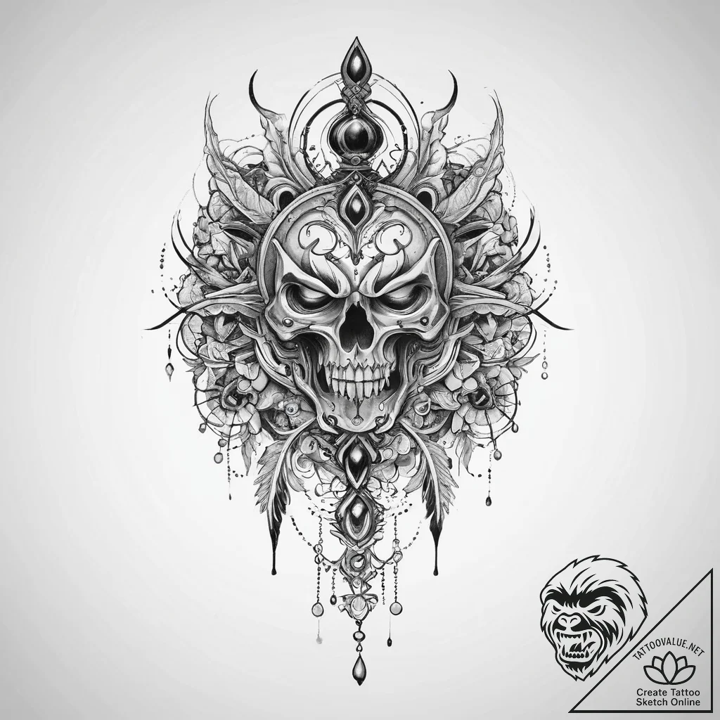 Tattoo sketch onyx - tattoo sketch (№1759887988_0, 08.10.2025 01:46) — tattoovalue.net