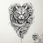 Tattoo sketch heart, artistic tattoo sketch,… – tattoo sketch (№1759888853_0, 08.10.2025 02:00) — tattoovalue.net