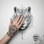 Tattoo sketch hands with an animal – tattoo sketch (№1759889937_0, 08.10.2025 02:18) — tattoovalue.net