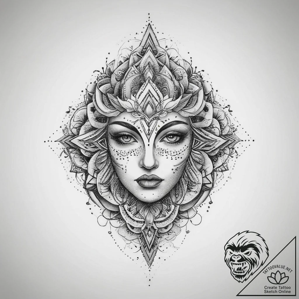 Tattoo sketch mind, concept art for tattoo, d... - tattoo sketch (№1759892756_0, 08.10.2025 03:05) — tattoovalue.net