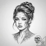 Tattoo sketch sculpting a bust, concept art f… – tattoo sketch (№1759892974_0, 08.10.2025 03:09) — tattoovalue.net
