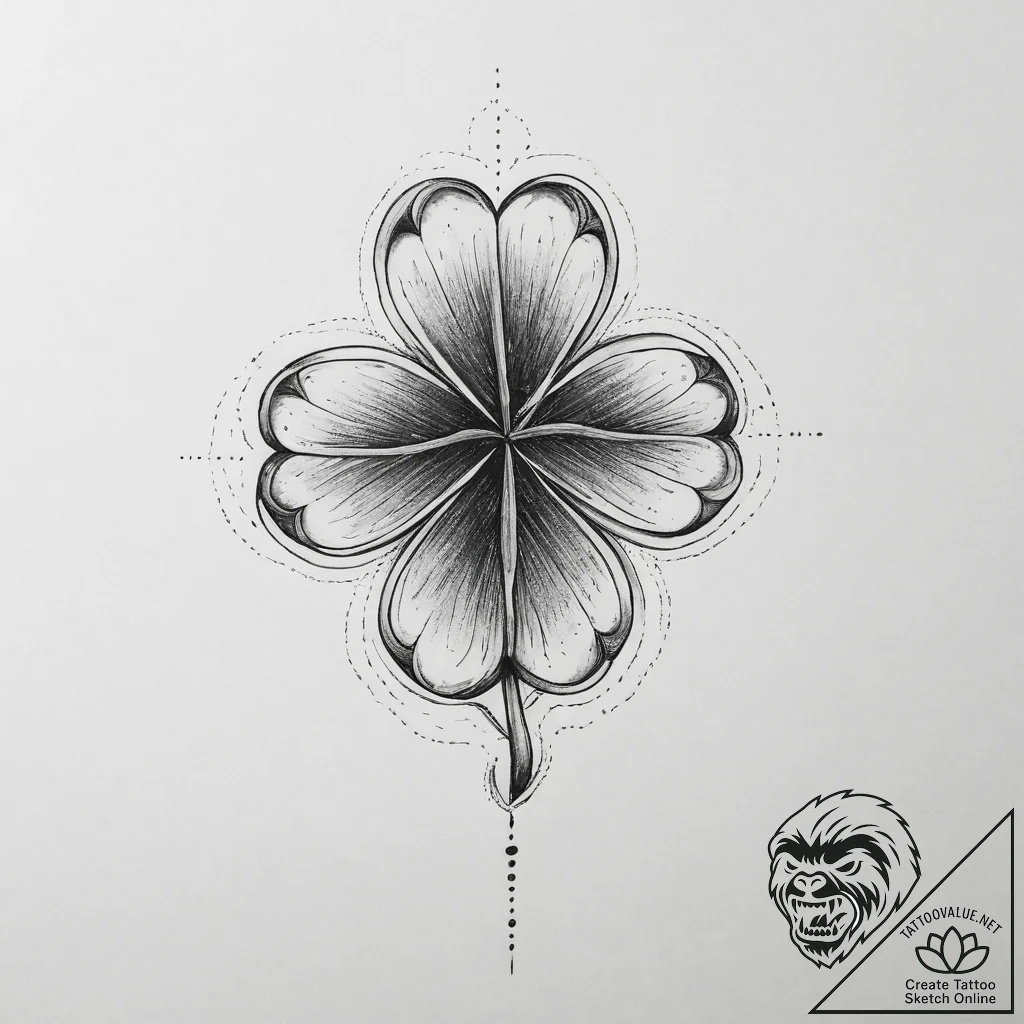 Tattoo sketch клевер, tattoo drawing outline,... - tattoo sketch (№1759893629_0, 08.10.2025 03:20) — tattoovalue.net