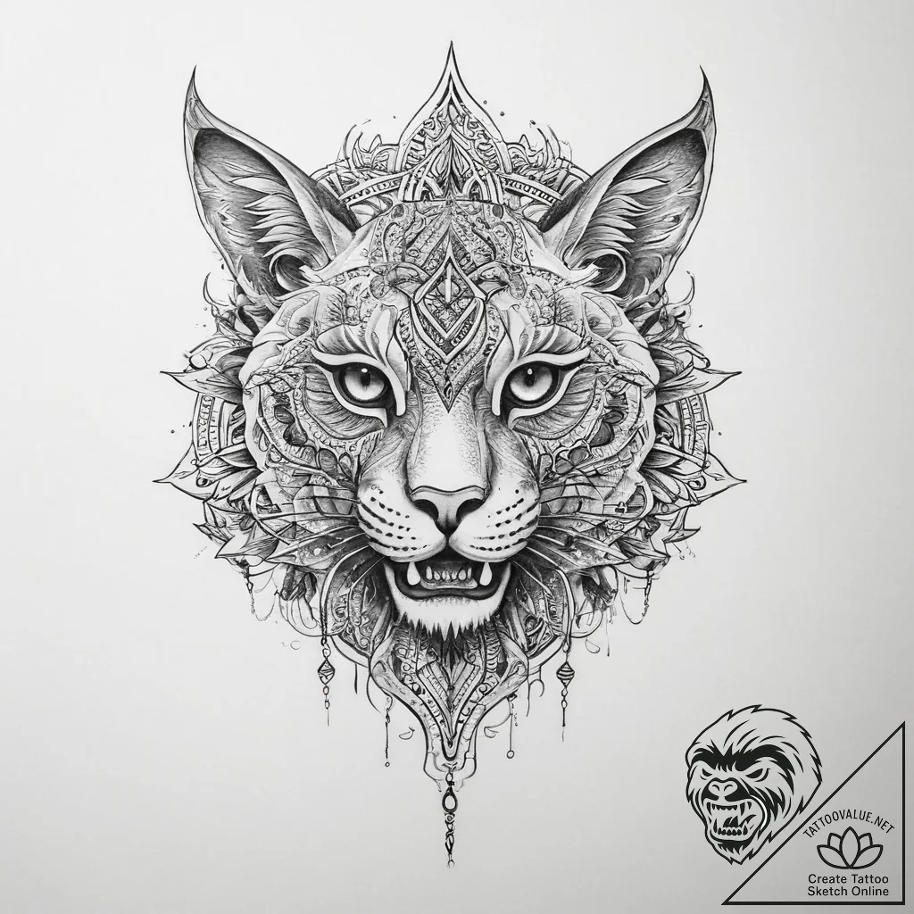 Tattoo sketch copper - tattoo sketch (№1759895147_0, 08.10.2025 03:45) — tattoovalue.net