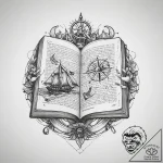 Tattoo sketch hands with a book, ink illustra… – tattoo sketch (№1759897314_0, 08.10.2025 04:21) — tattoovalue.net