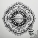 Tattoo sketch cosmic spring, concept art for… – tattoo sketch (№1759898833_0, 08.10.2025 04:47) — tattoovalue.net