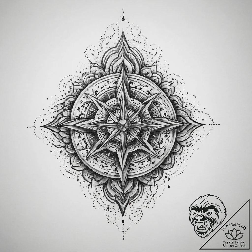 Tattoo sketch spiritual fount, tattoo sketch... - tattoo sketch (№1759899049_0, 08.10.2025 04:50) — tattoovalue.net