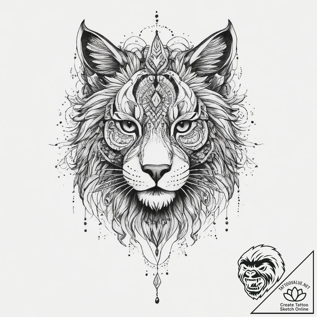 Tattoo sketch black, ink illustration for tat... - tattoo sketch (№1759900567_0, 08.10.2025 05:16) — tattoovalue.net
