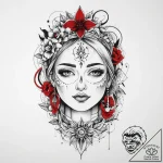 Tattoo sketch spiritual portrayal, tattoo ske… – tattoo sketch (№1759906810_0, 08.10.2025 07:00) — tattoovalue.net
