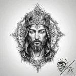 Tattoo sketch holy life – tattoo sketch (№1759907026_0, 08.10.2025 07:03) — tattoovalue.net