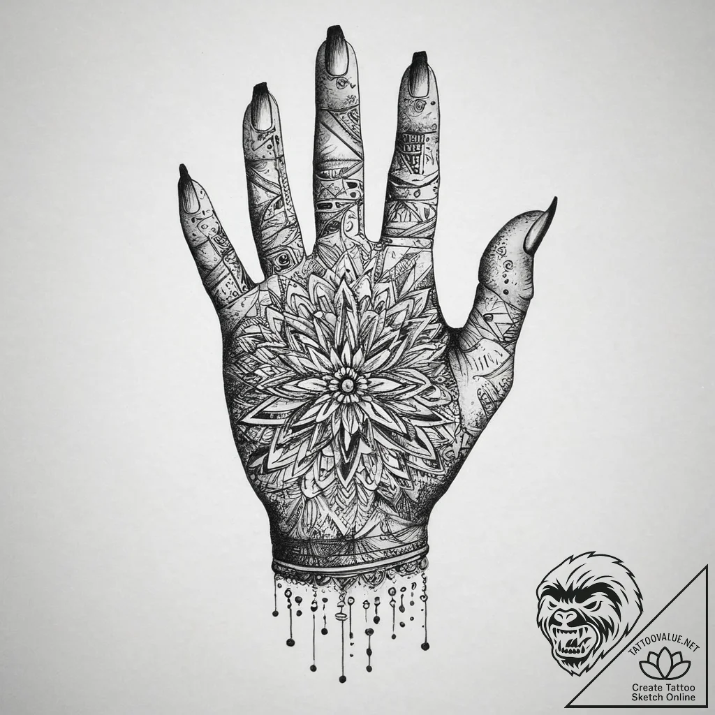 Tattoo sketch hands with a pen, tattoo sketch... - tattoo sketch (№1759908324_0, 08.10.2025 07:25) — tattoovalue.net