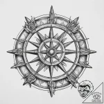 Tattoo sketch ship’s wheel, tattoo sketch des… – tattoo sketch (№1759908758_0, 08.10.2025 07:32) — tattoovalue.net
