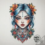 Tattoo sketch doll making a puppet, tattoo li… – tattoo sketch (№1759908975_0, 08.10.2025 07:36) — tattoovalue.net
