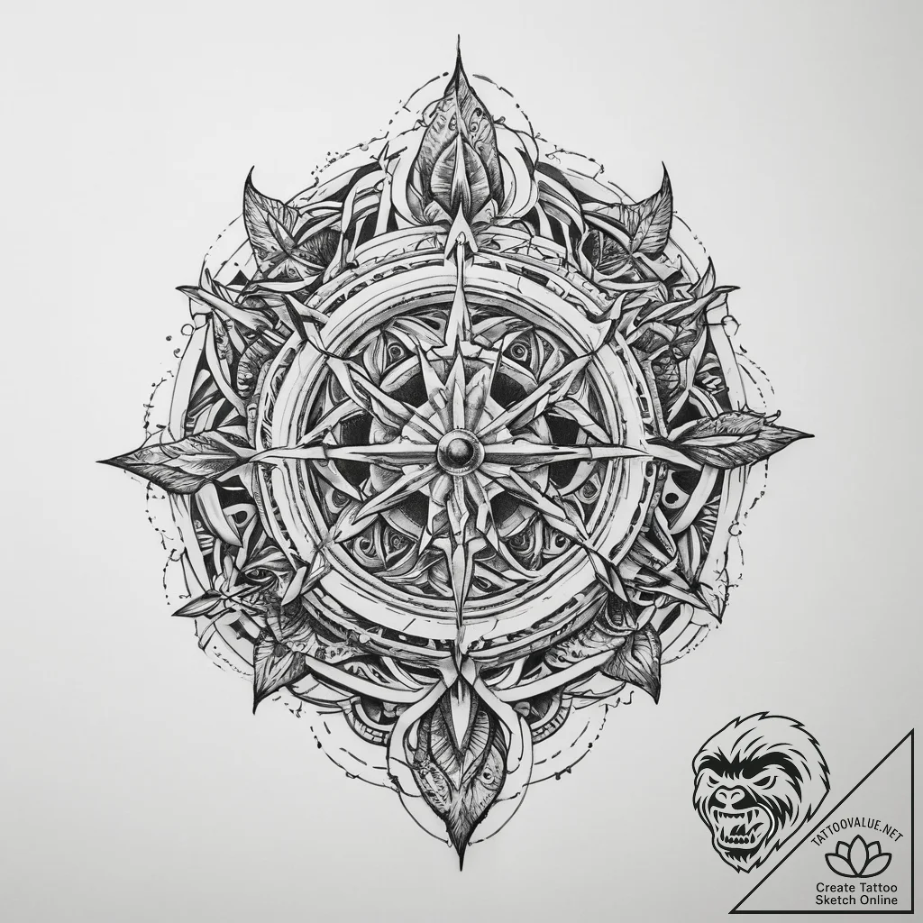Tattoo sketch cycle - tattoo sketch (№1759909231_0, 08.10.2025 07:40) — tattoovalue.net