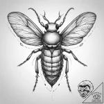 Tattoo sketch leaf insect, concept art for ta… – tattoo sketch (№1759909893_0, 08.10.2025 07:51) — tattoovalue.net