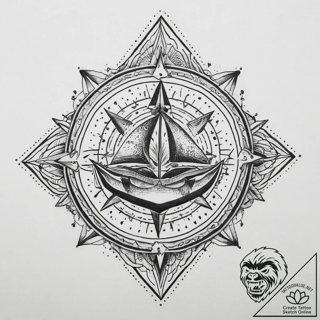 Tattoo sketch geometric pattern, tattoo drawi... - tattoo sketch (№1759910110_0, 08.10.2025 07:55) — tattoovalue.net