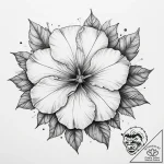 Tattoo sketch petunia – tattoo sketch (№1759910976_0, 08.10.2025 08:09) — tattoovalue.net