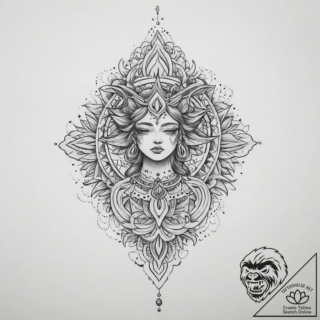 Tattoo sketch spiritual story, tattoo sketch... - tattoo sketch (№1759911408_0, 08.10.2025 08:16) — tattoovalue.net