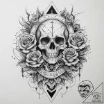 Tattoo sketch cosmic essence, concept art for… – tattoo sketch (№1759912494_0, 08.10.2025 08:34) — tattoovalue.net