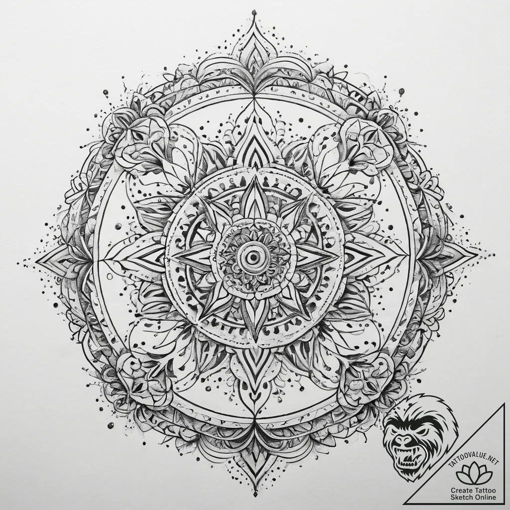 Tattoo sketch cosmic entity, tattoo drawing o... - tattoo sketch (№1759912927_0, 08.10.2025 08:42) — tattoovalue.net