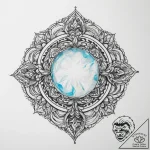 Tattoo sketch opal – tattoo sketch (№1759914018_0, 08.10.2025 09:00) — tattoovalue.net