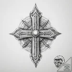 Tattoo sketch geometric word, tattoo line art… – tattoo sketch (№1759915530_0, 08.10.2025 09:25) — tattoovalue.net
