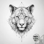 Tattoo sketch геометрическое животное – tattoo sketch (№1759919222_0, 08.10.2025 10:27) — tattoovalue.net
